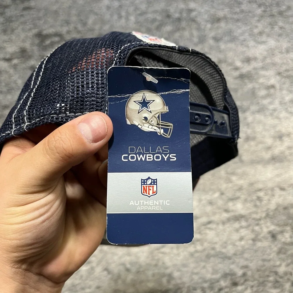 NWT Dallas Cowboys NFL Reebok Breast Cancer Awareness Trucker‎ Hat Snap Back
